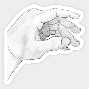 Hand Sketch Sticker